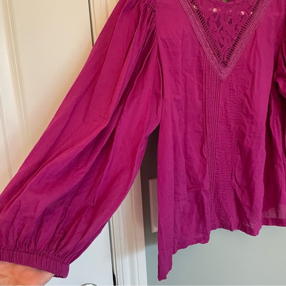 FARM Rio Anthropologie Magenta Kelsie Blouse - Picture 5 of 15